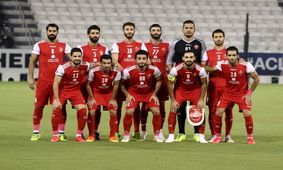 جشن صعود به فینال بازیکنان و اعضای تیم پرسپولیس