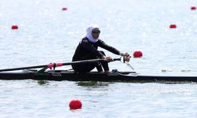 دختر قایقران ایران به مرحله یک چهارم نهایی صعود کرد