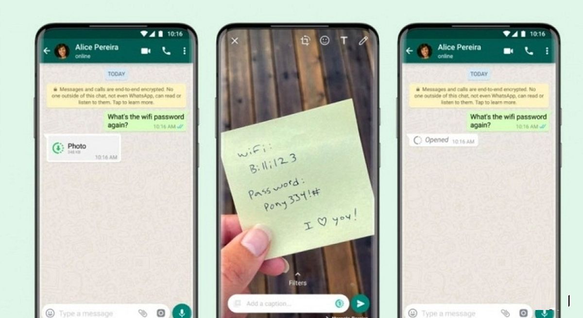 عکس و فیلم های واتس اپ با یکبار بازدید غیب می‌شوند