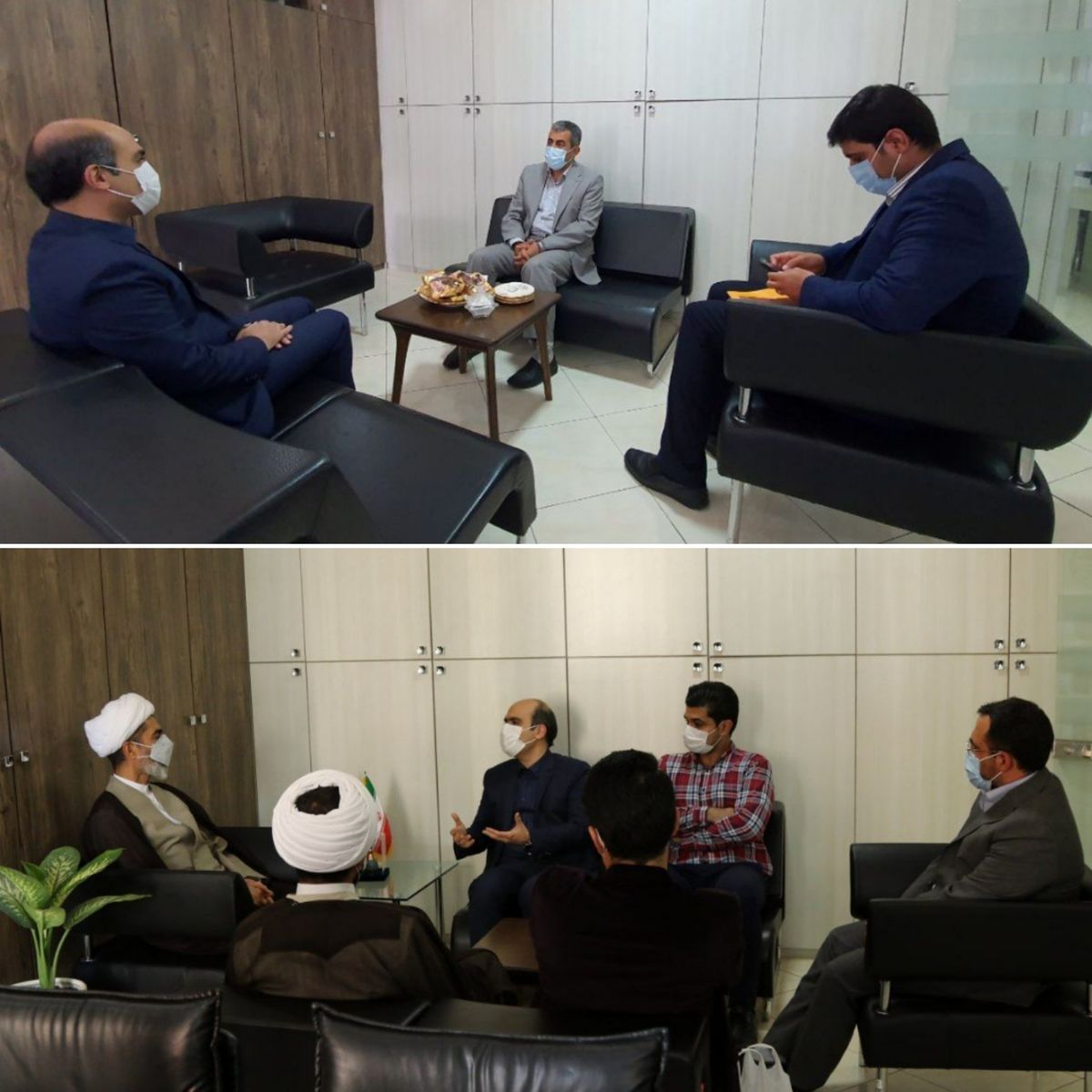 حضور مسئولان در دفتر خبرفوری به مناسبت روز خبرنگار
