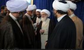 دیدار نماينده ولی فقیه و ریاست سازمان اوقاف با مراجع عظام تقلید/فیلم