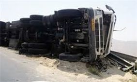برخورد 2 تریلی در محور زنجان ـ قزوین با یکدیگر