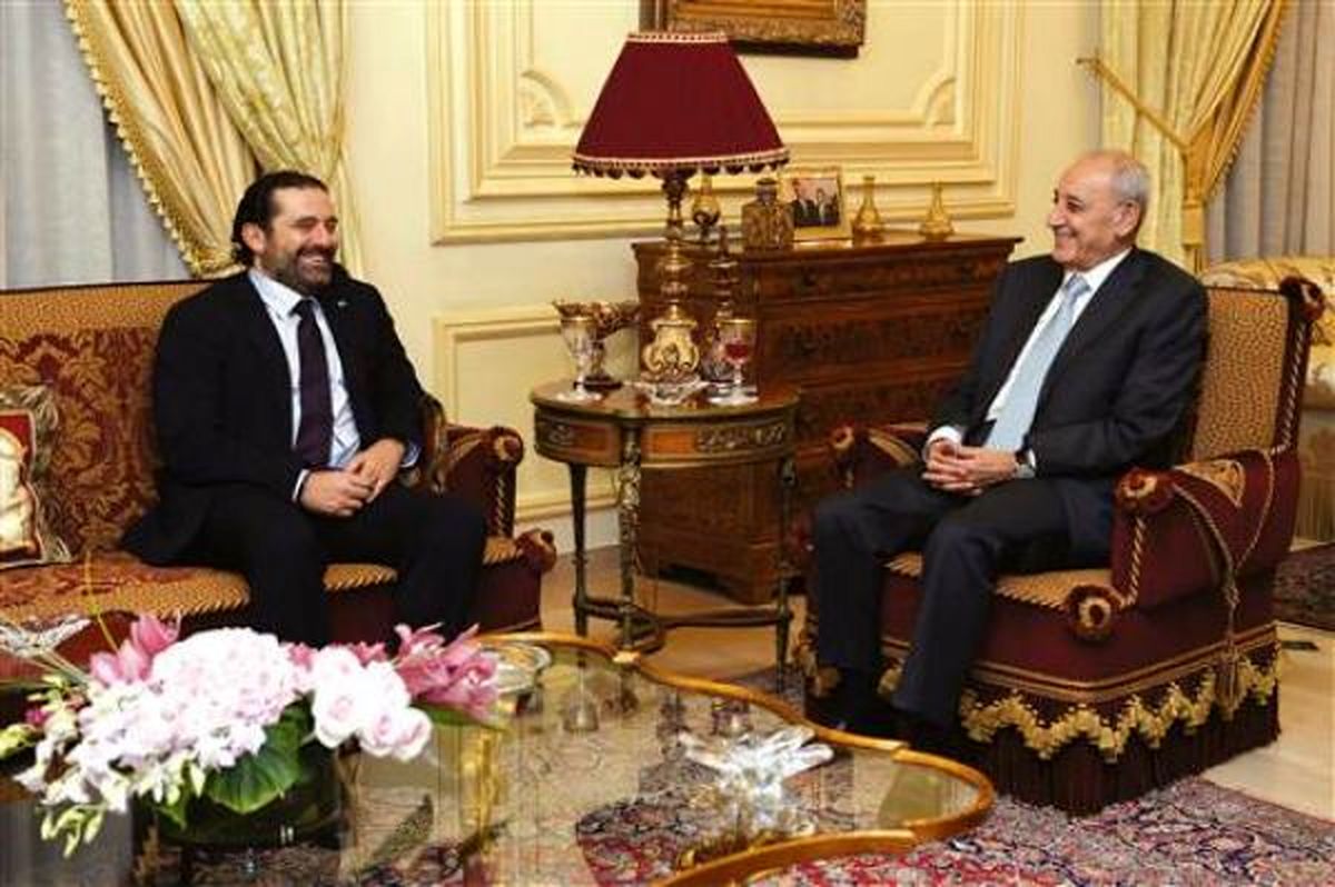 دیدار سعد حریری با رئیس مجلس لبنان