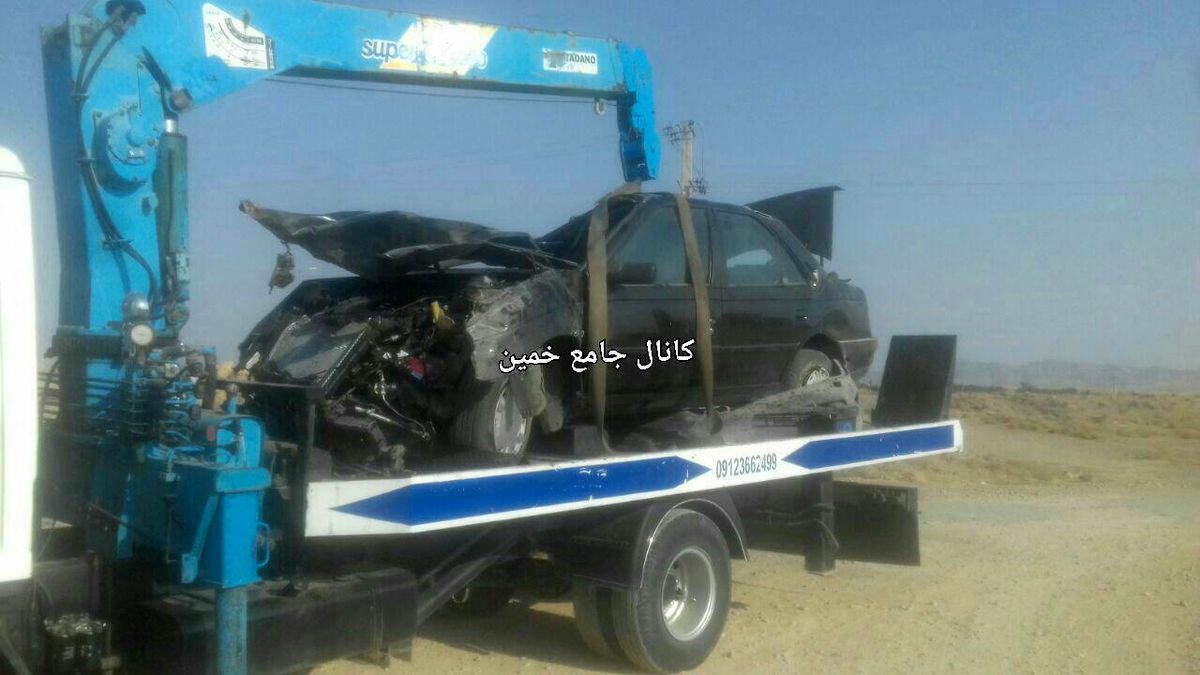 واژگونی یک دستگاه پژو در محور خمین – اراک