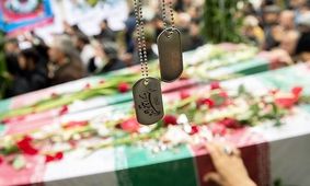 ورود پیکر مطهر ۹ شهید گمنام به تبریز