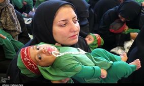 همایش عظیم شیرخوارگان حسینی در حرم مطهر شاهچراغ(ع) برگزار شد