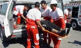 مصدومیت 56 مسافر به دلیل انحراف اتوبوس و برخورد با گاردریل در قزوین