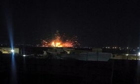 وقوع انفجار در محله الشیخ مقصود در حلب سوریه

