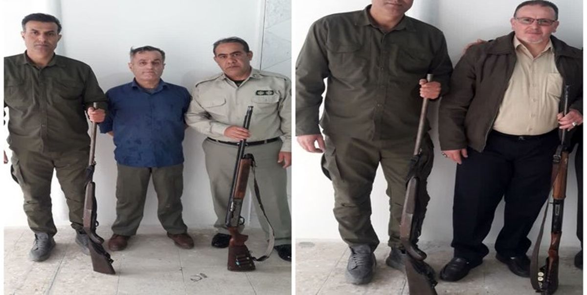 کشف و ضبط دو قبضه سلاح شکاری مجاز در خشکبیجار