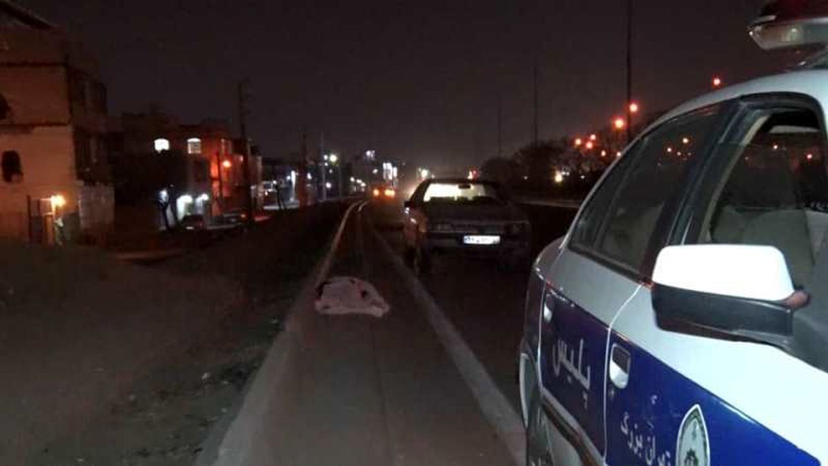 فوت عابر پیاده در تصادف بزرگراه صدر