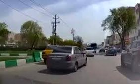  برخورد یک خودرو با سرباز در تبریز/ ویدئو