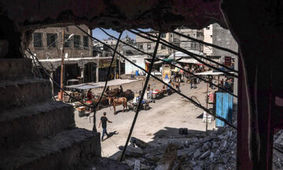 آوارگان غزه در اوج جنگ و قحطی، رمضان را جشن گرفته اند/ صدای موسیقی عربی در اردوگاه آوارگان