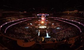 جایگاه تماشاگران در ونکوور در جریان مسابقات UFC 289 فرو ریخت/ ویدئو