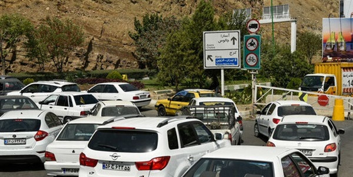 ترافیک سنگین در محورهای چالوس و رشت - قزوین

