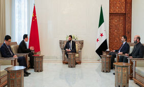 دیدار هیات چینی با الجولانی در دمشق

