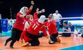 برتری تیم والیبال نشسته زنان ایران برابر هند در قهرمانی آسیا

