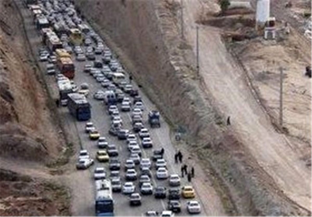 ترافیک سنگین در محور ایلام به مهران