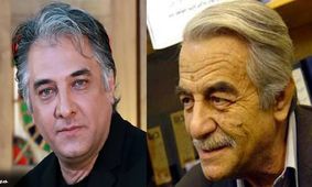 عکس/بوسه ایرج نوذری بر عکس پدرش
