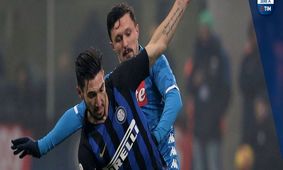 ناپولی 9 نفره در دقیقه 92 مقابل اینتر زانو زد