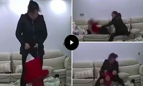 رفتار وحشتناک پرستار شیطان صفت با کودک ۱۰ ماهه! + ویدئو