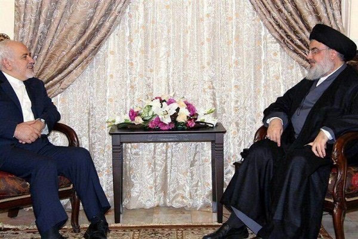 ظریف با سیدحسن نصرالله دیدار کرد