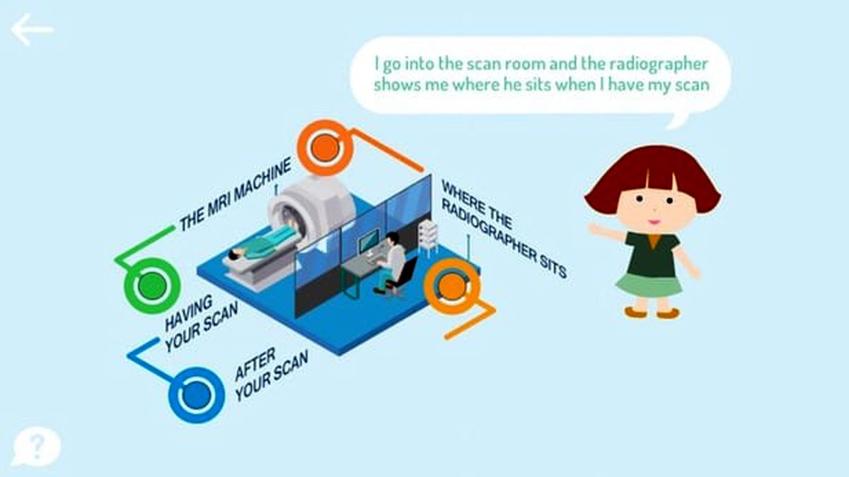 اپلیکیشنی برای از بین بردن ترس کودکان از ام‌.آر.آی