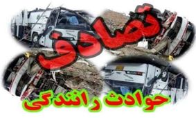برخورد کامیون کمپرسی با عابر پیاده