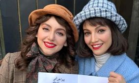 عکس سلفی نازنین بیاتی در پشت صحنه تاسیان