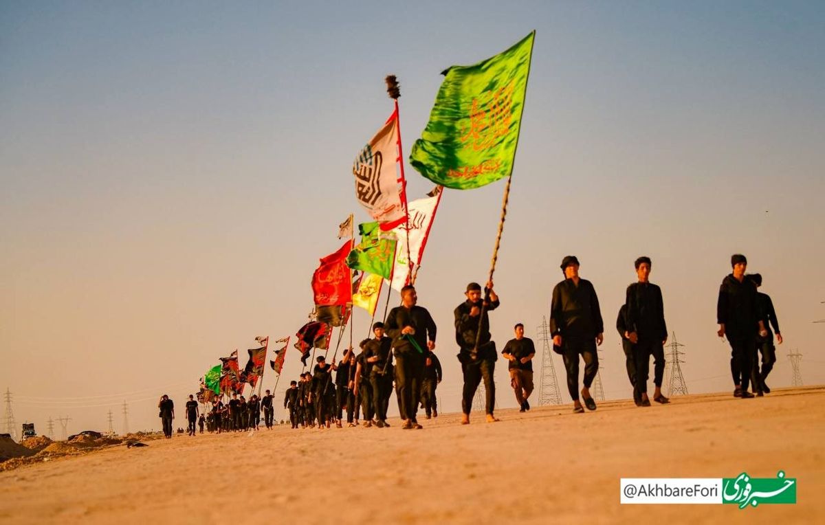 تصاویری از پیاده روی اربعین در عراق