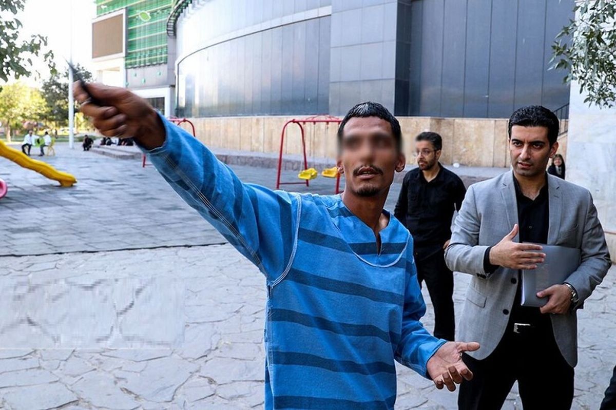 بازسازی صحنه قتل در بوستان امت مشهد/ تصاویر