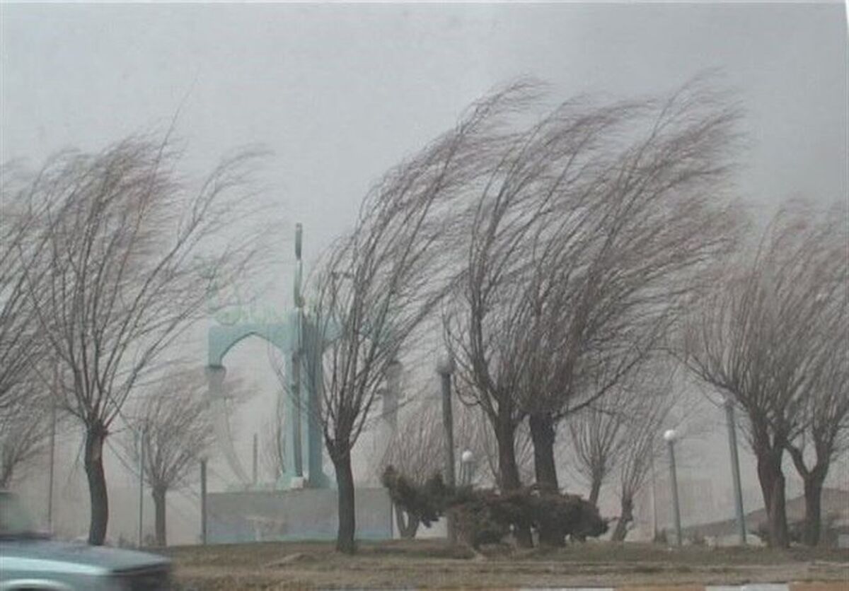 بارش باران و وزش باد شدید در برخی استان ها
