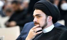 حضور سید احمد خمینی در تجمع مردمی میدان انقلاب تهران
