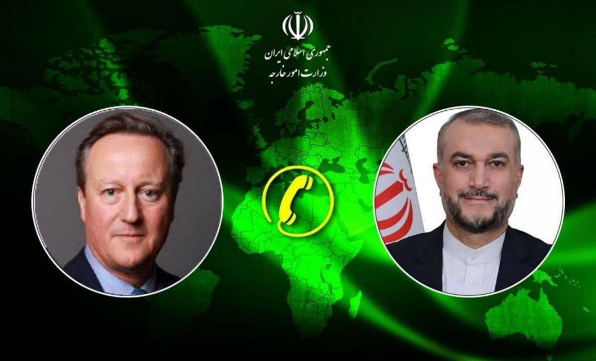 گفت‌وگوی تلفنی وزیر امور خارجه انگلیس و وزیر امور خارجه کشورمان