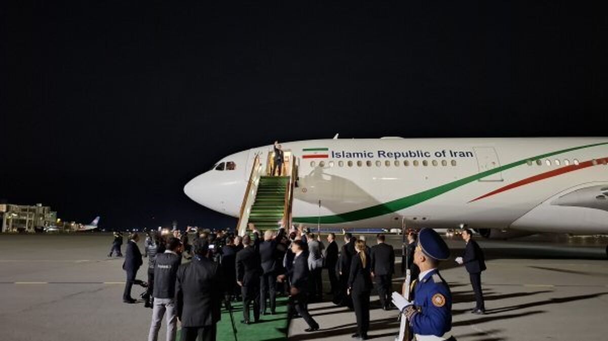پزشکیان باکو را به مقصد تهران ترک کرد


