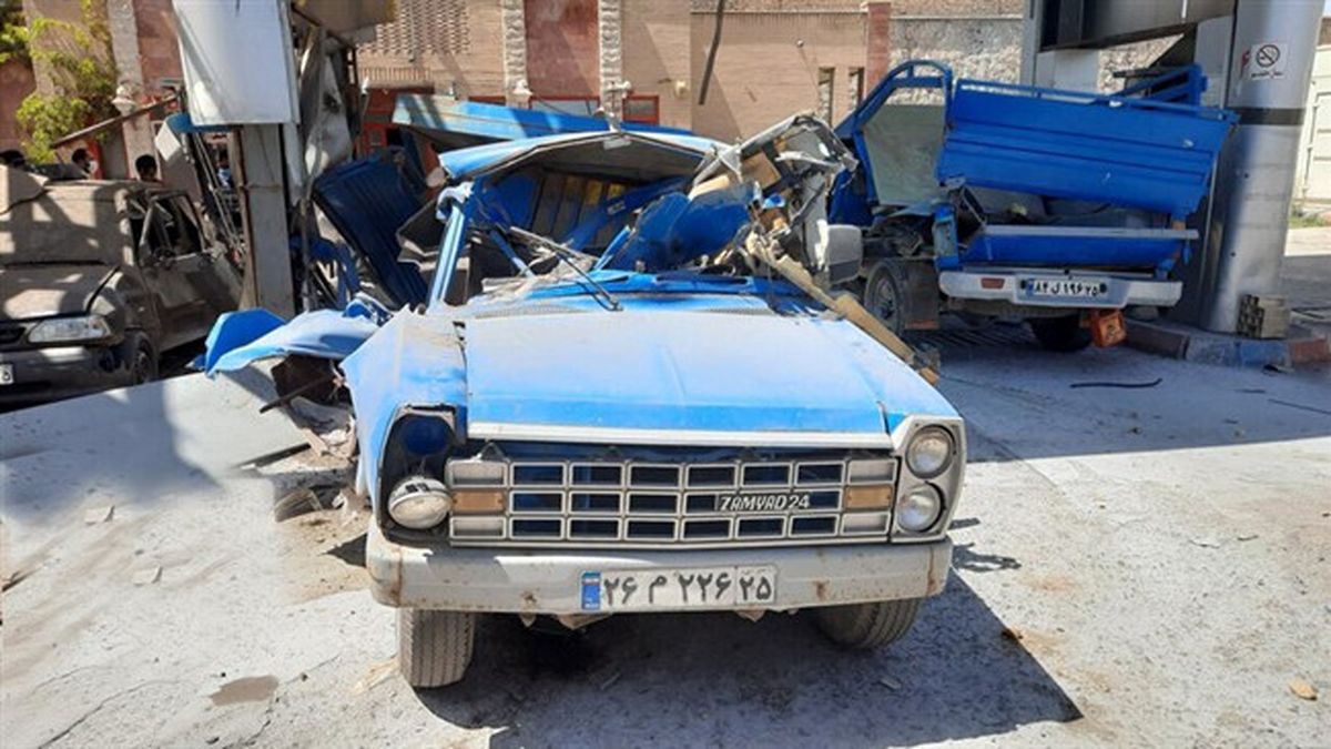 3 فوتی در تصادف شاخ به شاخ دو دستگاه نیسان آبی